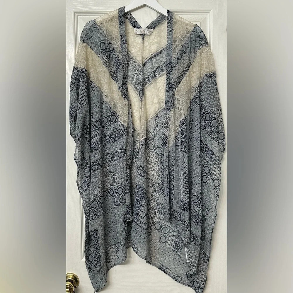 Abercrombie & Fitch One‎ Size Kimono Boho Open Fron Cottagecore Loungewear